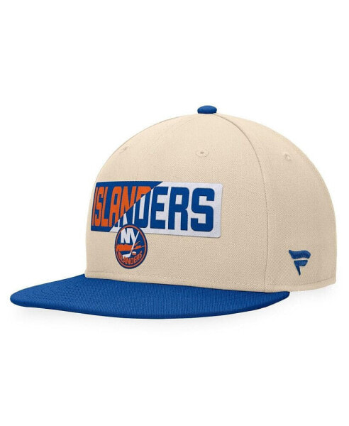 Men's Cream/Royal New York Islanders Goalaso Snapback Hat