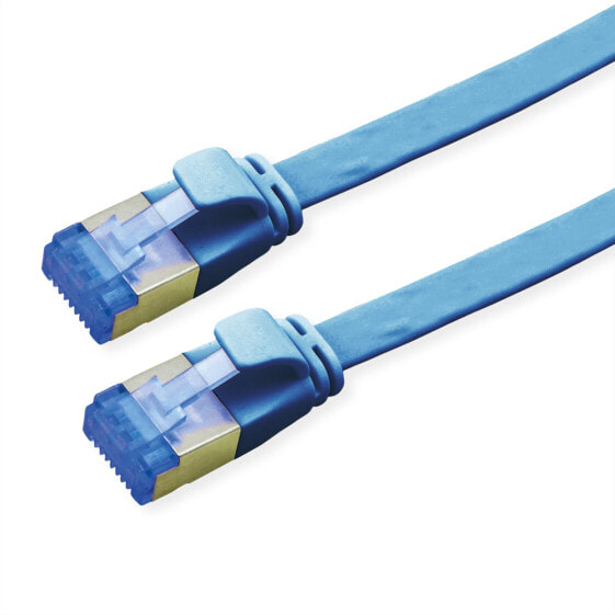 ROTRONIC-SECOMP FTP Patchkabel Kat6a/Kl.EA flach blau 1.5m - Cable - Network