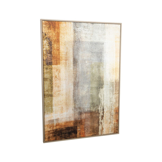 Canvas Romimex polystyrene MDF Wood Abstract 70 x 100 x 3 cm