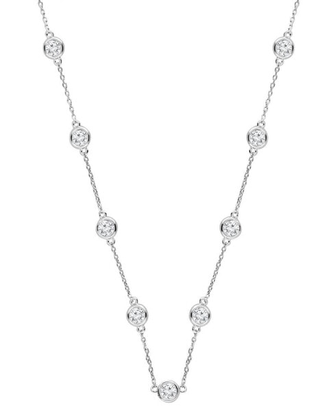 Lab Grown Diamond Statement Necklace (6 ct. t.w.) in 14k White Gold or 14k Yellow Gold, 18" + 4" extender