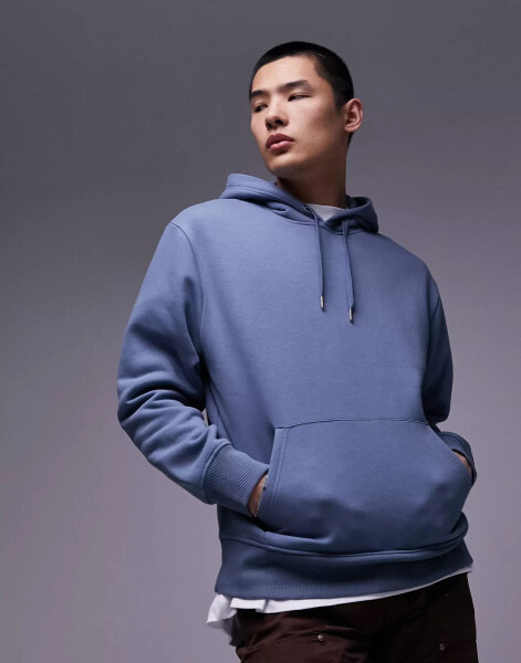 Topman classic hood in blue