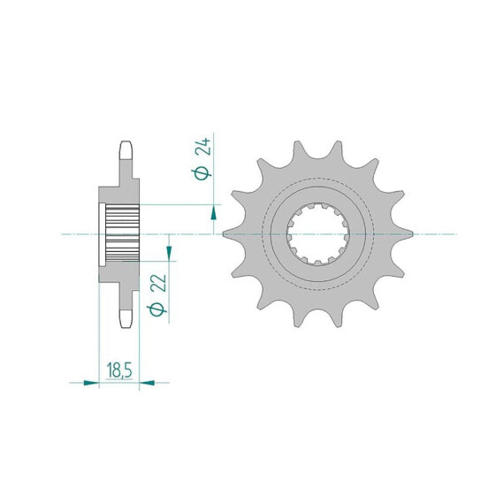AFAM 24603 Front Sprocket And Rubber