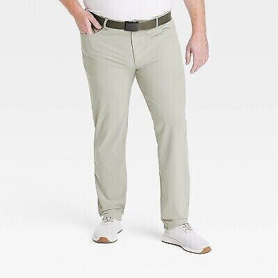 Men's Big & Tall Golf Slim Pants - All in Motion Light Green 38x34