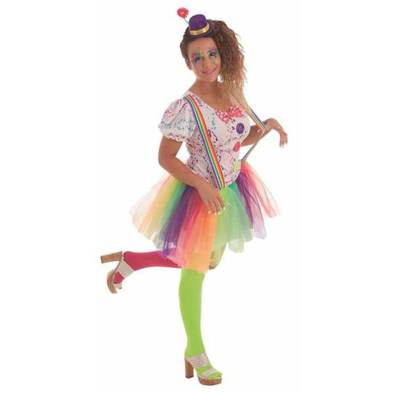 Costume for Adults Female Clown Rainbow M/L (2 Pieces)