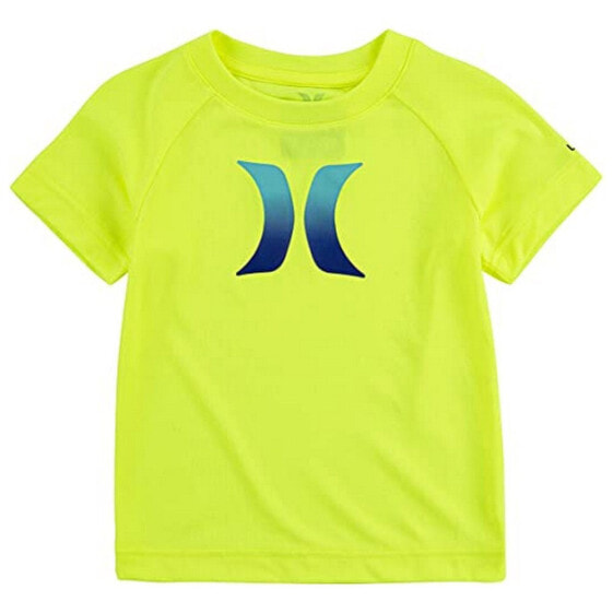 HURLEY Ombre Icon UPF Girl Short Sleeve Rashguard