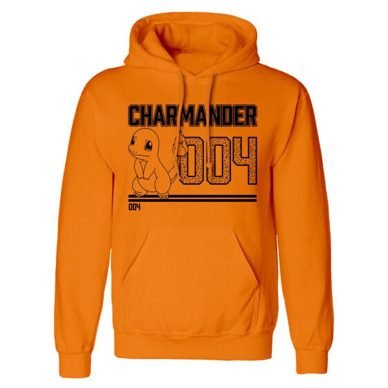 Толстовка с капюшоном унисекс Pokémon Charmander Line Art Оранжевый