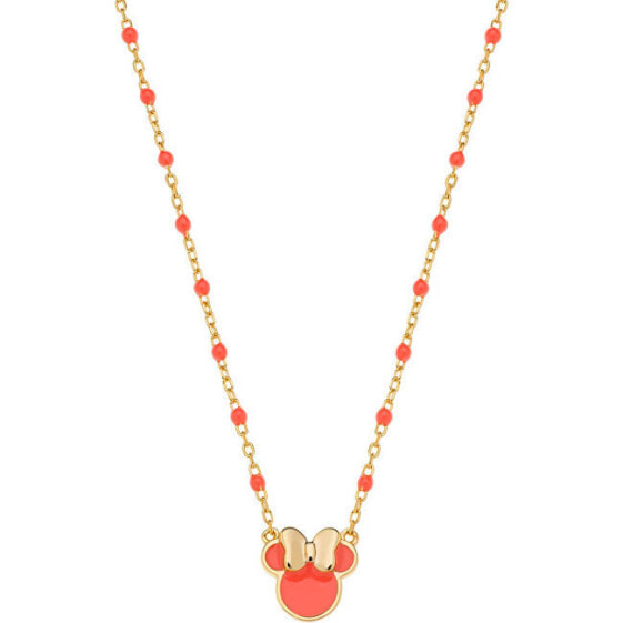 Beautiful gold-plated Minnie Mouse necklace NS00056YL-157.CS