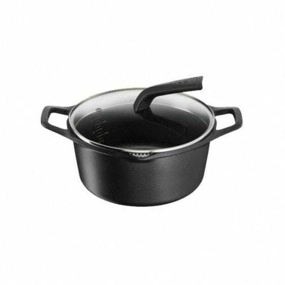 Кастрюля с крышкой Tefal ROBUSTO E24944 Чёрная Ø 20 см