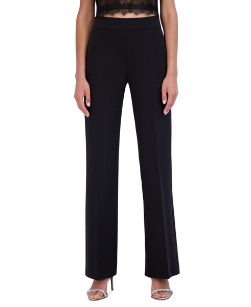 Women's Side-Zip Straight-Leg Trousers