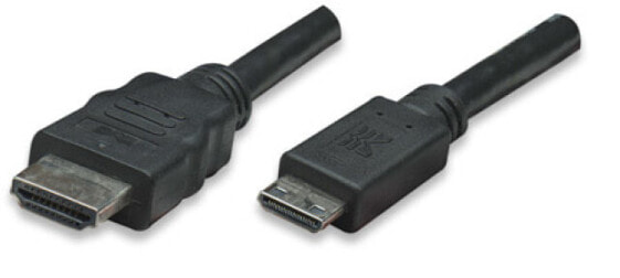 Techly ICOC-HDMI-B-015 - 1.8 m - HDMI Type A (Standard) - HDMI Type C (Mini) - 10.2 Gbit/s - Black