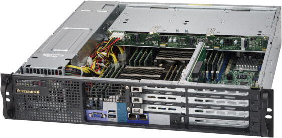 Supermicro SuperChassis 823MTQC-R802WB - Rack - Server - Black - 2U - 800 W - 100 - 240 V