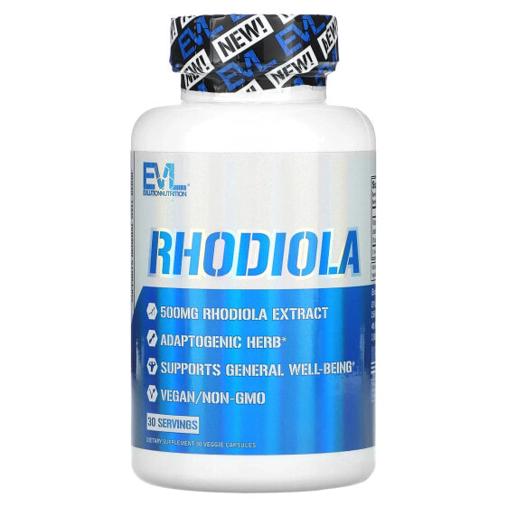 Травяные капсулы Evlution Nutrition Rhodiola, 500 мг, 30 штучек