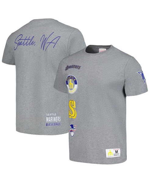 Men's Heather Gray Seattle Mariners Cooperstown Collection City Collection T-shirt