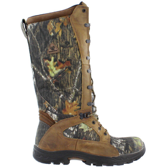 Rocky Prolight Camo 16 Inch Waterproof Snake Proof Lace Up Mens Brown, Green Ca
