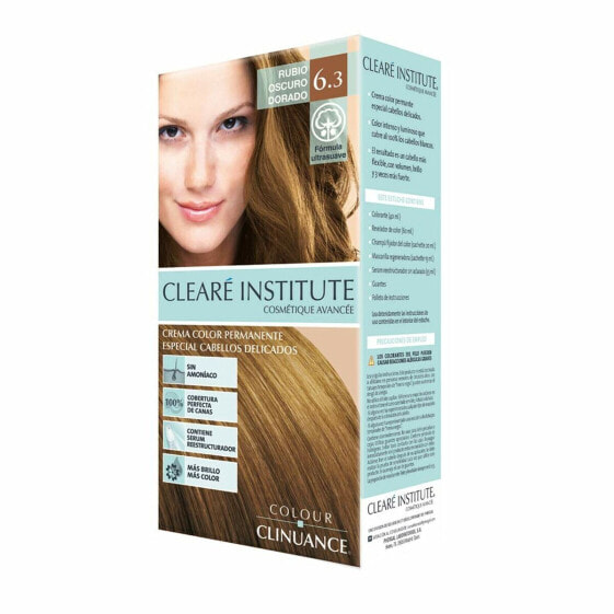 Перманентный крем-краска Clearé Institute Colour Clinuance Nº 6.3-rubio oscuro dorado (1 штук)