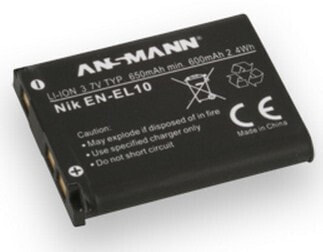 Ansmann A-NIK EN EL 10 - 650 mAh - 3.7 V - Lithium-Ion (Li-Ion) - 1 pc(s)