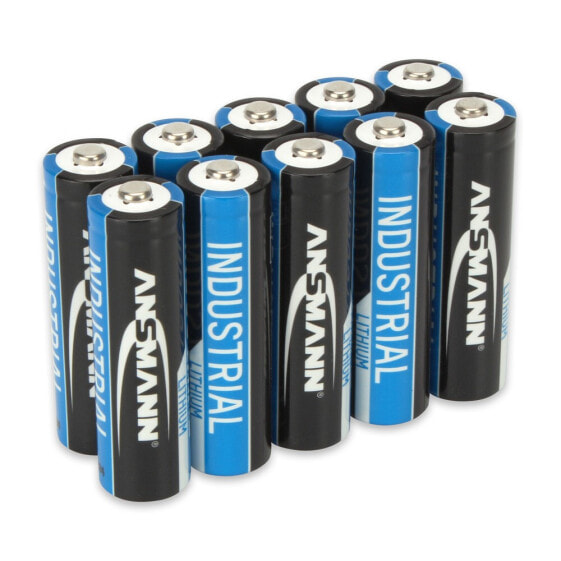 Одноразовые батарейки ANSMANN® AA Lithium 1502-0005 - 1.5 V - 10 шт - Черные