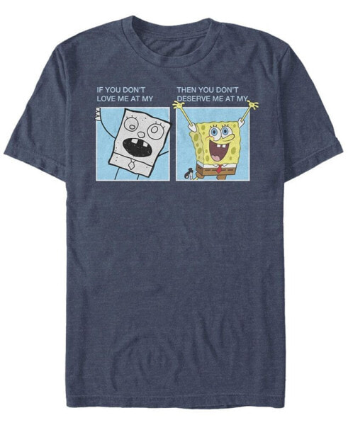 Men's Doodlebob Meme Short Sleeve Crew T-shirt