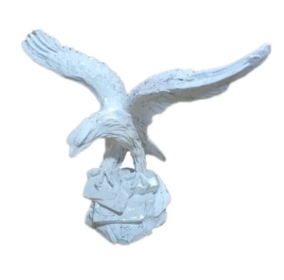 Skulptur Adler Weiß Marmoroptik