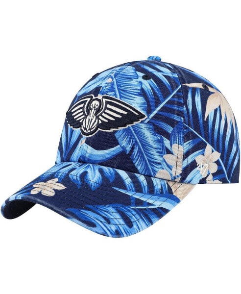 Men's Navy New Orleans Pelicans Tropicalia Floral Clean Up Adjustable Hat