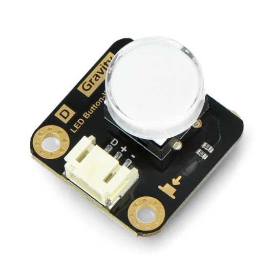 Электроника DFRobot Gravity - Кнопка с LED-подсветкой - синяя DFR0785-B