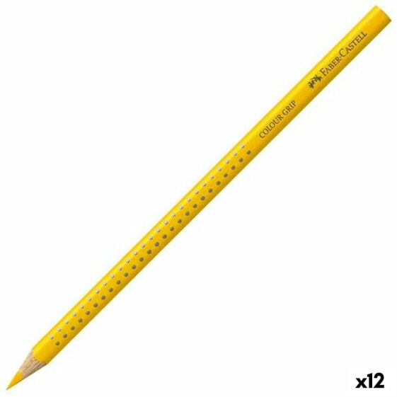 Цветные карандаши Faber-Castell Colour Grip Жёлтый (12 штук)
