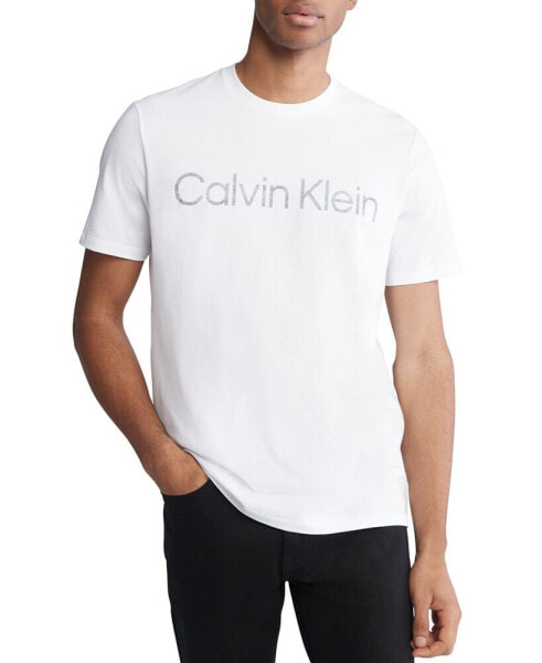Men's Short Sleeve Crewneck Faded Logo Graphic T-Shirt
