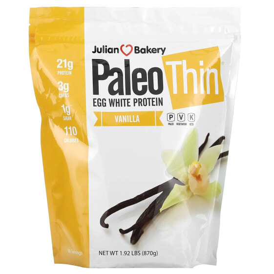 Paleo Thin, Egg White Protein, Vanilla, 1.92 lbs (870 g)