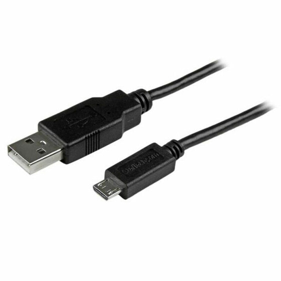 Универсальный кабель USB-MicroUSB Startech USBAUB1MBK Чёрный
