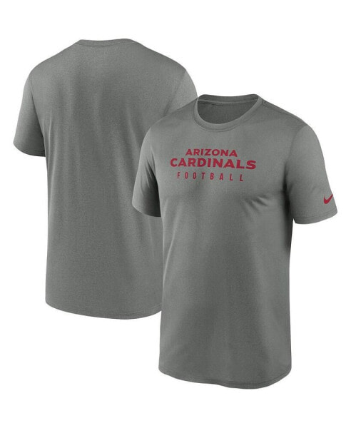 Men's Heather Gray Arizona Cardinals Sideline Legend Performance T-shirt