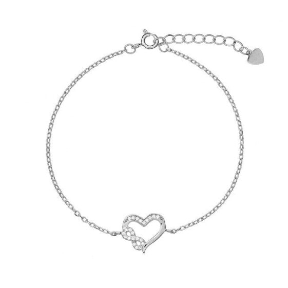 Delicate silver bracelet Infinity Love AJNR0017