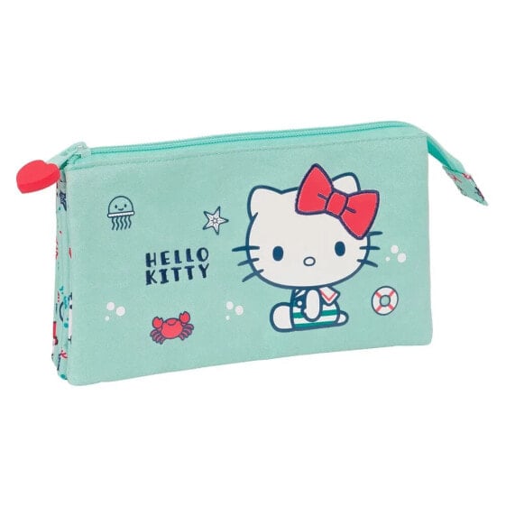 SAFTA Triple Hello Kitty Sea Lovers Pencil Case