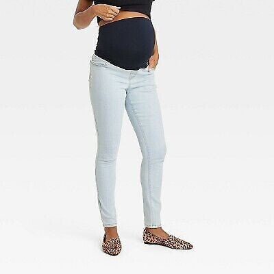 Over Belly Skinny Maternity Pants - Isabel Maternity by Ingrid & Isabel Light