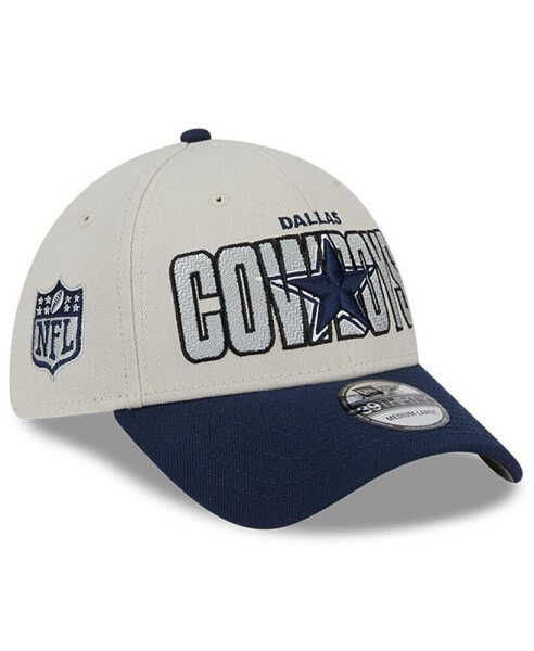 Men's Stone, Navy Dallas Cowboys 2023 NFL Draft 39THIRTY Flex Hat