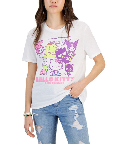 Juniors' Hello Kitty And Friends Graphic T-Shirt