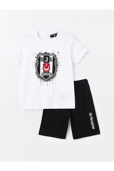 Пижама LC WAIKIKI Beşiktaş с шортами для мальчиков