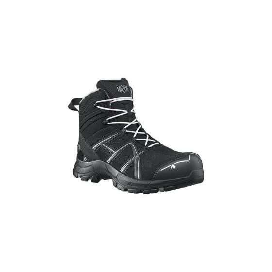 Haix Sicherheitsstiefel BE 40.1 mid Größe 9,5(44) schwarz/silber S3 HRO HI CI WR SRC ESD Mikrofaser/Textil