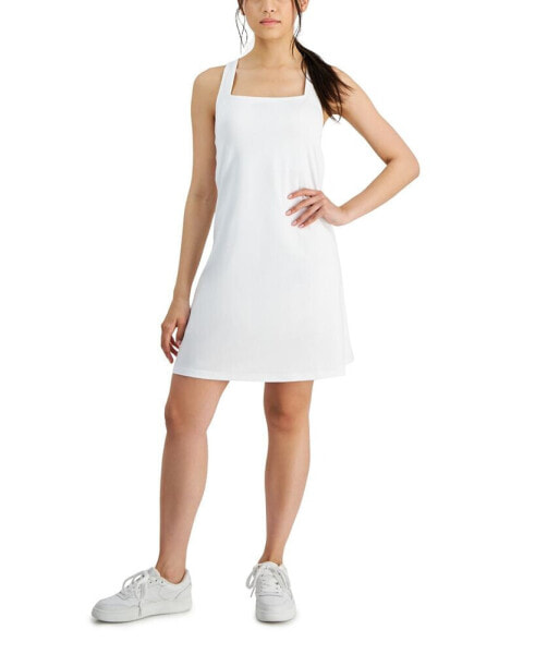 Платье для активного отдыха ID Ideology Performance Square-Neck для женщин, созданное для Macy's