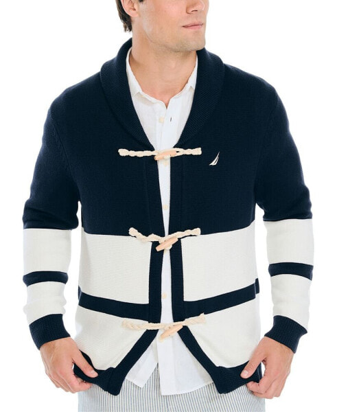 Men's Heritage Shawl-Collar Toggle-Closure Cardigan Sweater