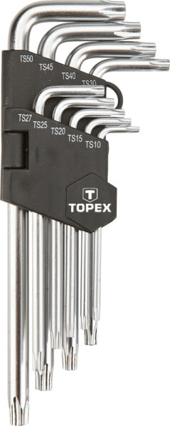 Ключи шестигранные с отверстием TOPEX TS10-TS50 9 шт. (35D951)
