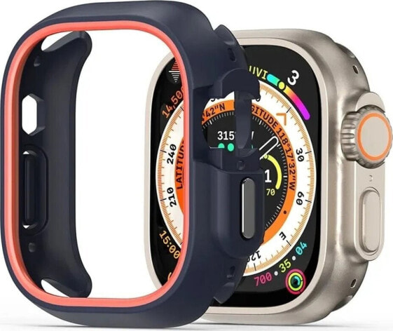 Dux Ducis DUX DUCIS futerał BAMO do Apple Watch Ultra / Ultra 2 49 mm czarno pomarańczowy