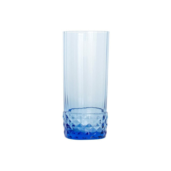 Набор стаканов Bormioli Rocco американских 20-х годов Синий 6 штук Cтекло (400 мл)