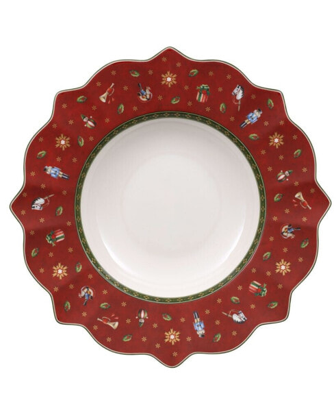 Toy's Delight Red Rim Soup Bowl