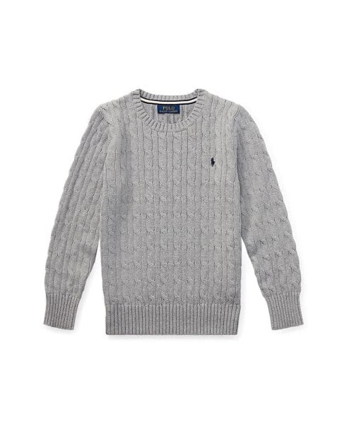 Big Boys Cable-Knit Cotton Sweater