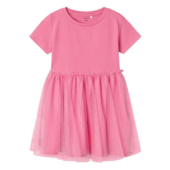 NAME IT Harana Tulle baby short sleeve short dress