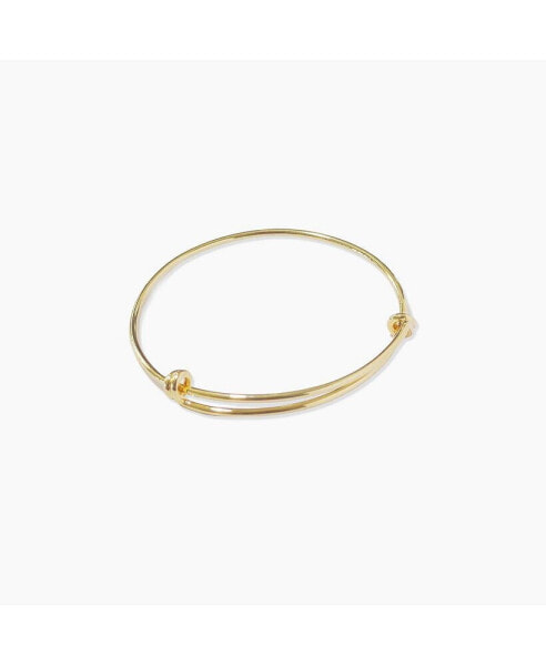 Twisted Knot Bangle Bracelet Gold