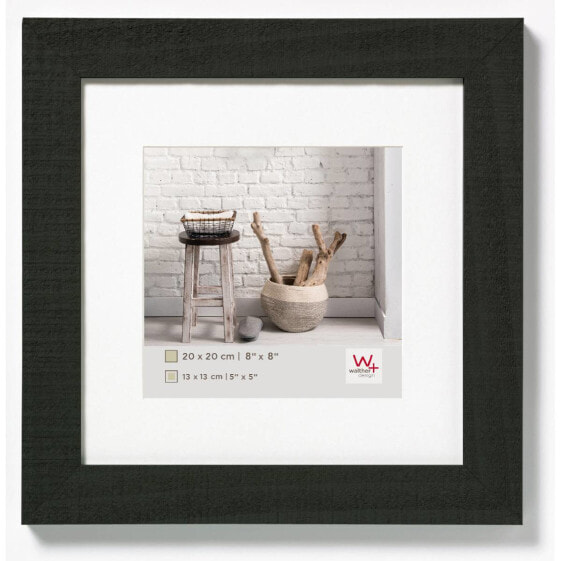Walther Design HO440B, Single picture frame, Wood, Black, 28 x 28 cm, Square, 445 mm