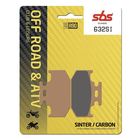 Тормозные колодки SBS Hi-Tech Offroad 632SI Carbon Sintered (Синтерованные) - Мотозапчасти