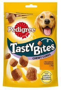 Лакомство для собак Pedigree PEDIGREE TASTY BITES CHEWY CUBES 130 г