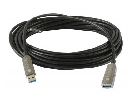 Techly ICOC U3AMF-HY-010 - 10 m - USB A - USB A - USB 3.2 Gen 1 (3.1 Gen 1) - Black